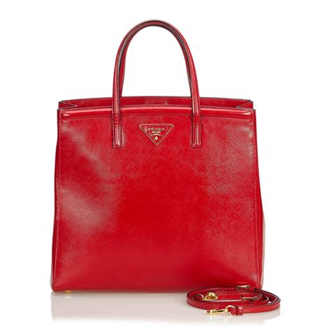 Borsa Prada Vernice Rossa Saffiano Rosso 